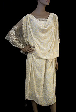 Devoré velvet dress, early 1920s