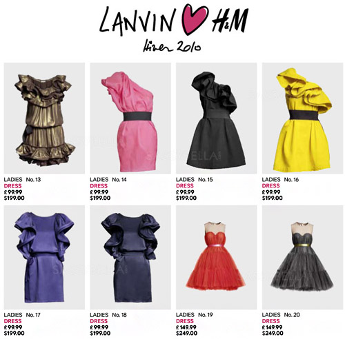      Lanvin  H&M 