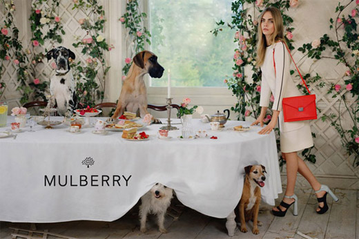 Cara Delevingne for MULBERRY