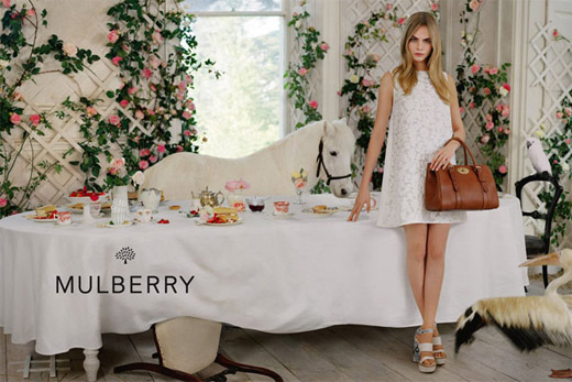 Cara Delevingne for MULBERRY