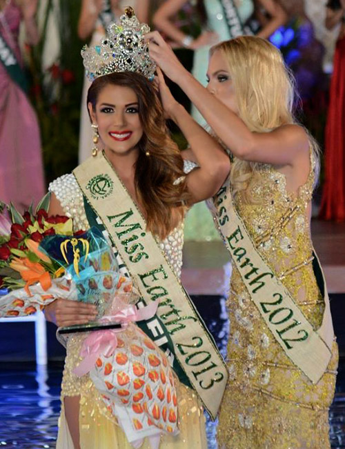 The crown of Miss Earth 2013 is for Venezuela