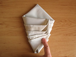 How to make a Christmas Tree by folding a napkin?