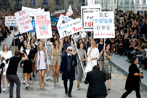 Chanel presented Spring/Summer 2015 during the Paris Fashion Week