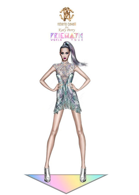 Katy Perry will be wearing Roberto Cavalli and Valentino during her tour