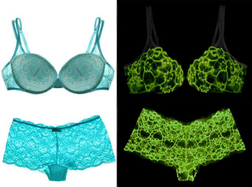 New: Glowing in the dark lingerie collection