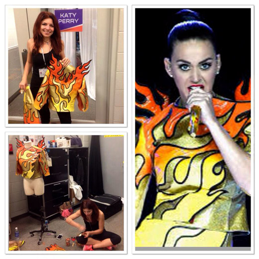Designer Viktoriya Koleva worked with Katy Perry on her Super Bowl costumes