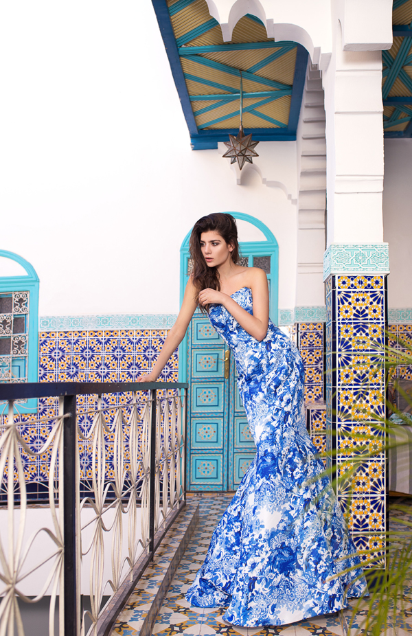 Екзотична фотосесия в Маракеш, с роклите на Sherri Hill и San Patrick & White One, представени от Брилянтин