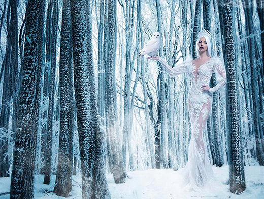 Петя Велкова като „Ледена кралица„ с над 200 диаманта в новата колекция за 2019 на PALOMA FASHION