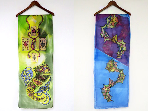 Handmade silk scarves were presented by the Bulgarian Fashion Association in London