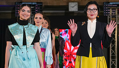 Zhou Jin with a Contemporary Interpretation of Traditional Chinese Costume at Ruse Fashion Week