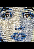 Merilin Monroe and Barack Obama portraits made of jewels