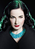 Dita Von Teese does Genlux Magazine Fall 2010 Green photoshoot