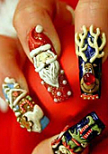 Christmas manicure