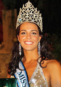 Gibraltar's Kaiane Aldorino was crowned as Miss World 2009