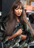 Naomi Campbell appeared in swimsuit on a gas station in New York  