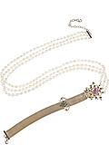 Luxury Valentino belt with pearls and crystals